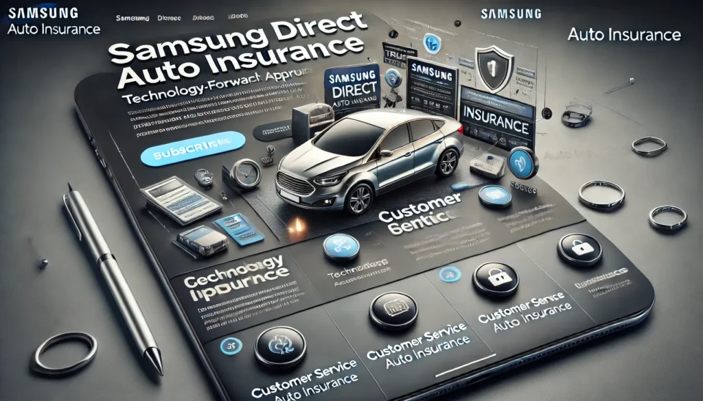 Samsung Direct Auto Insurance homepage