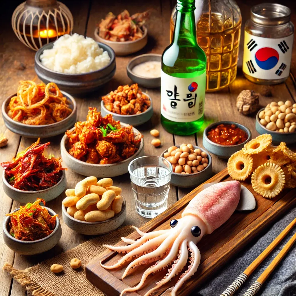 Types of soju snacks