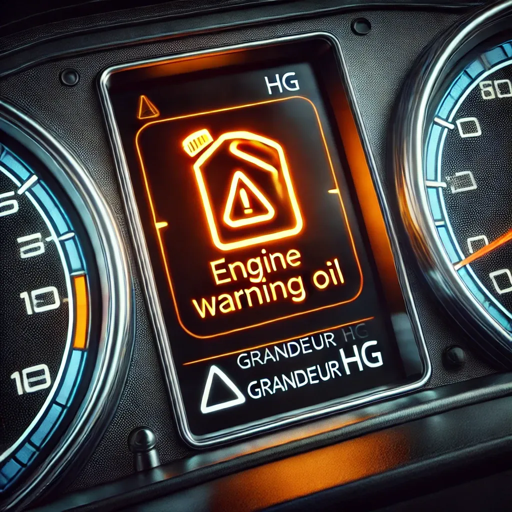 Grandeur HG engine oil warning light