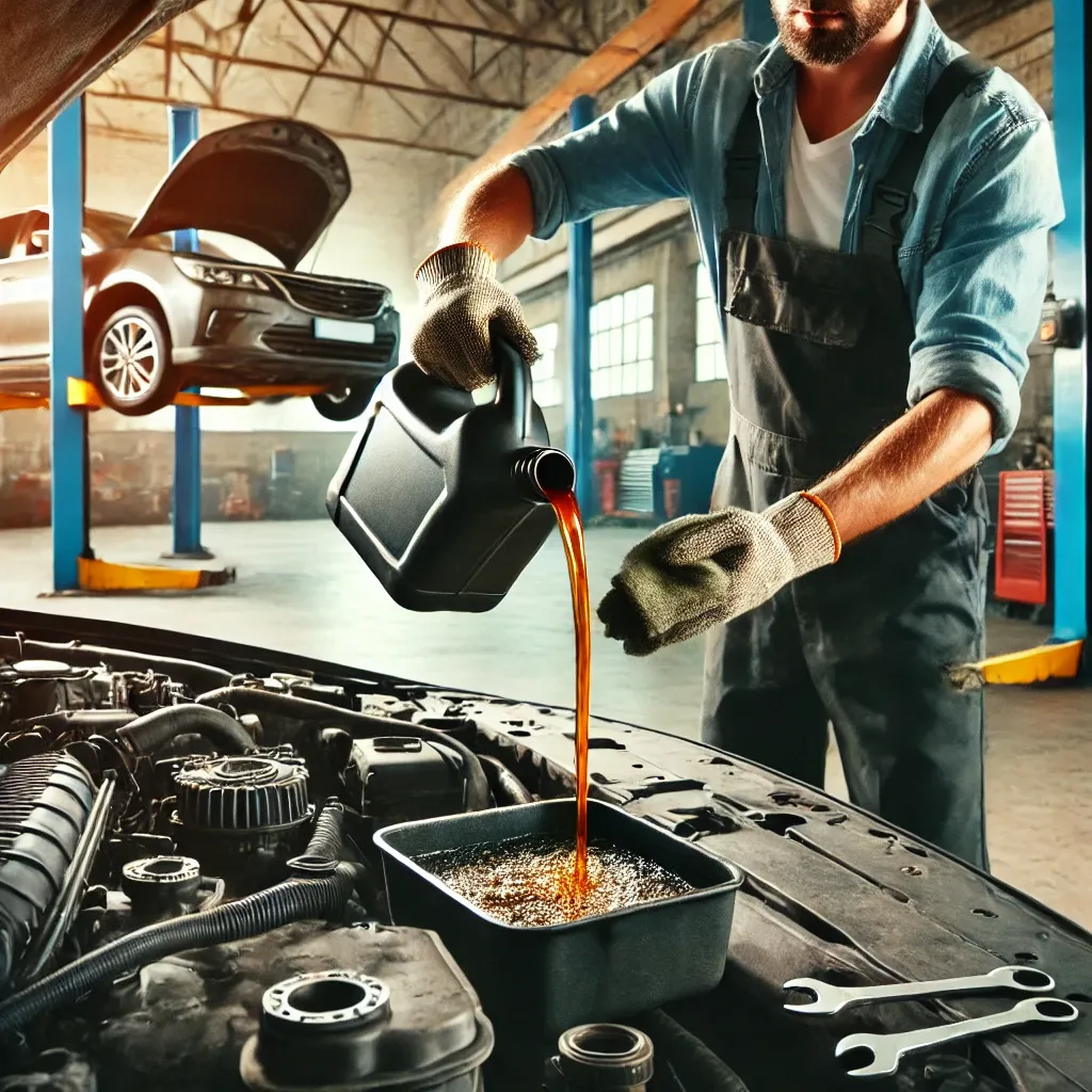 After the engine oil is replaced