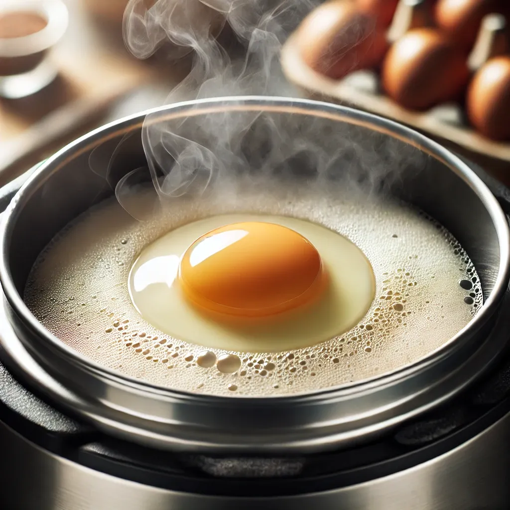 Pressure cooker baked egg time
