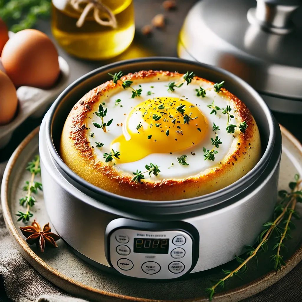 Electric pressure cooker baked egg