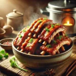 Pork ribs steamed pressure cooker