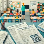 Elementary school school year -end settlement