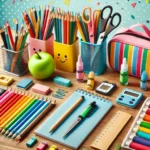 Elementary school stationery set