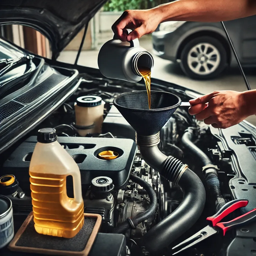 How to replenish the engine oil
