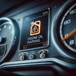 Engine oil warning lights