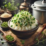 Pressure cooker bean sprouts rice