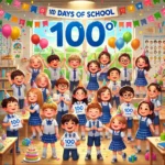 Elementary school student 100 days
