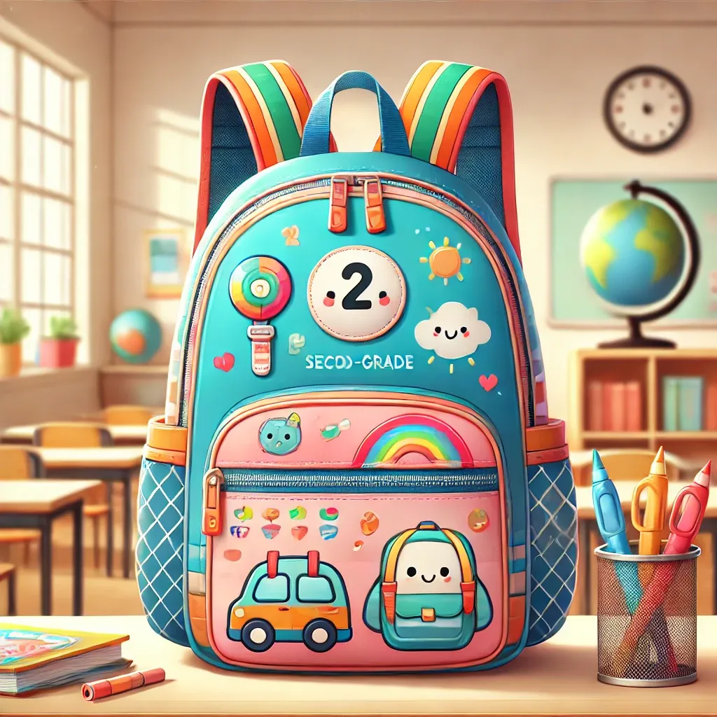 Backpack in the second year of elementary school students