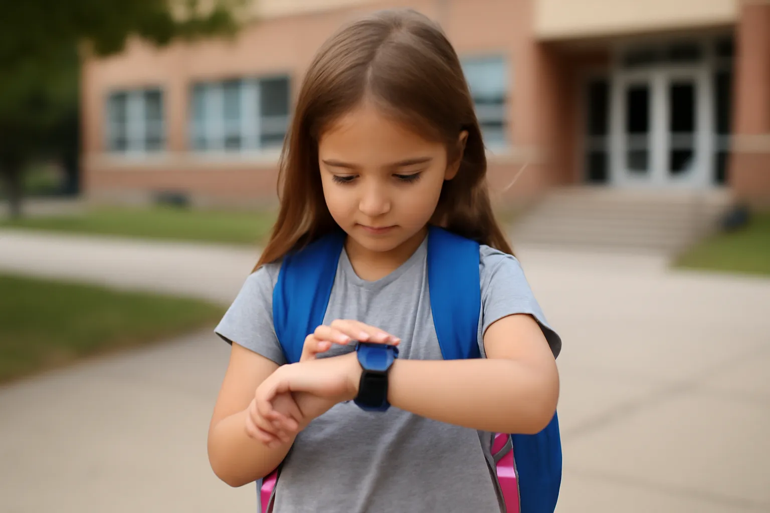 Elementary student kids phone watch