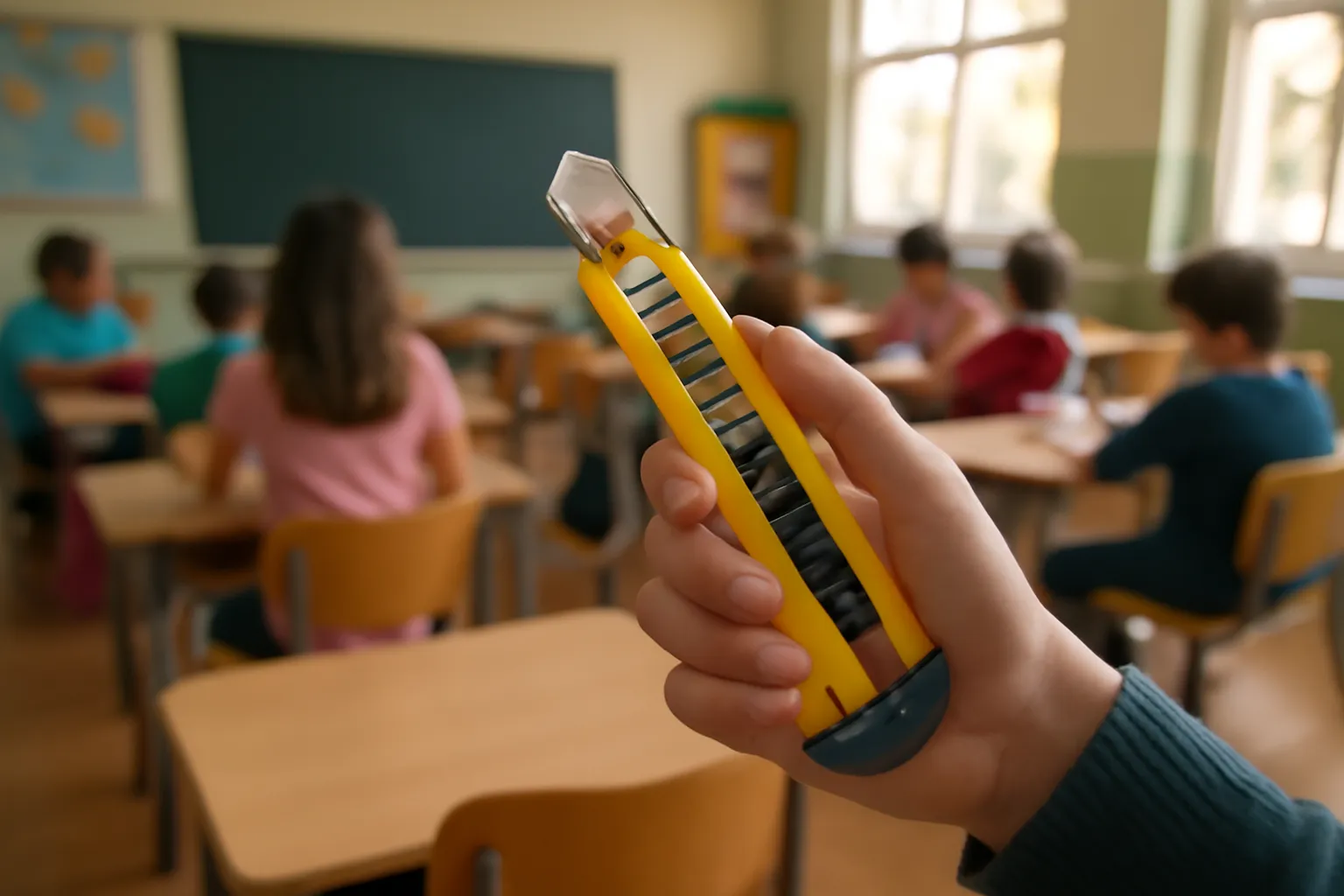 Elementary school cutter knife