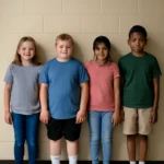An average weight of elementary school students