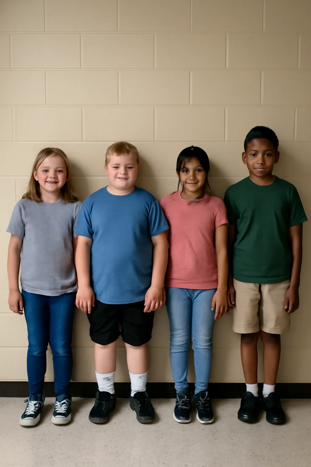 An average weight of elementary school students
