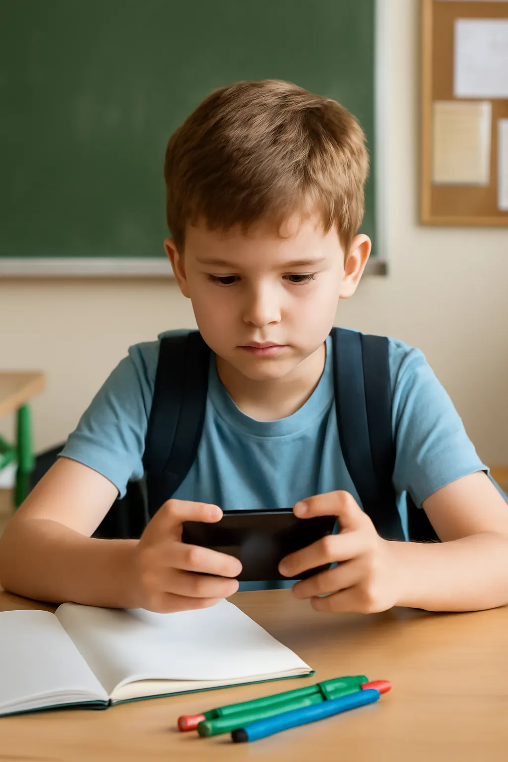 Elementary school student phone game
