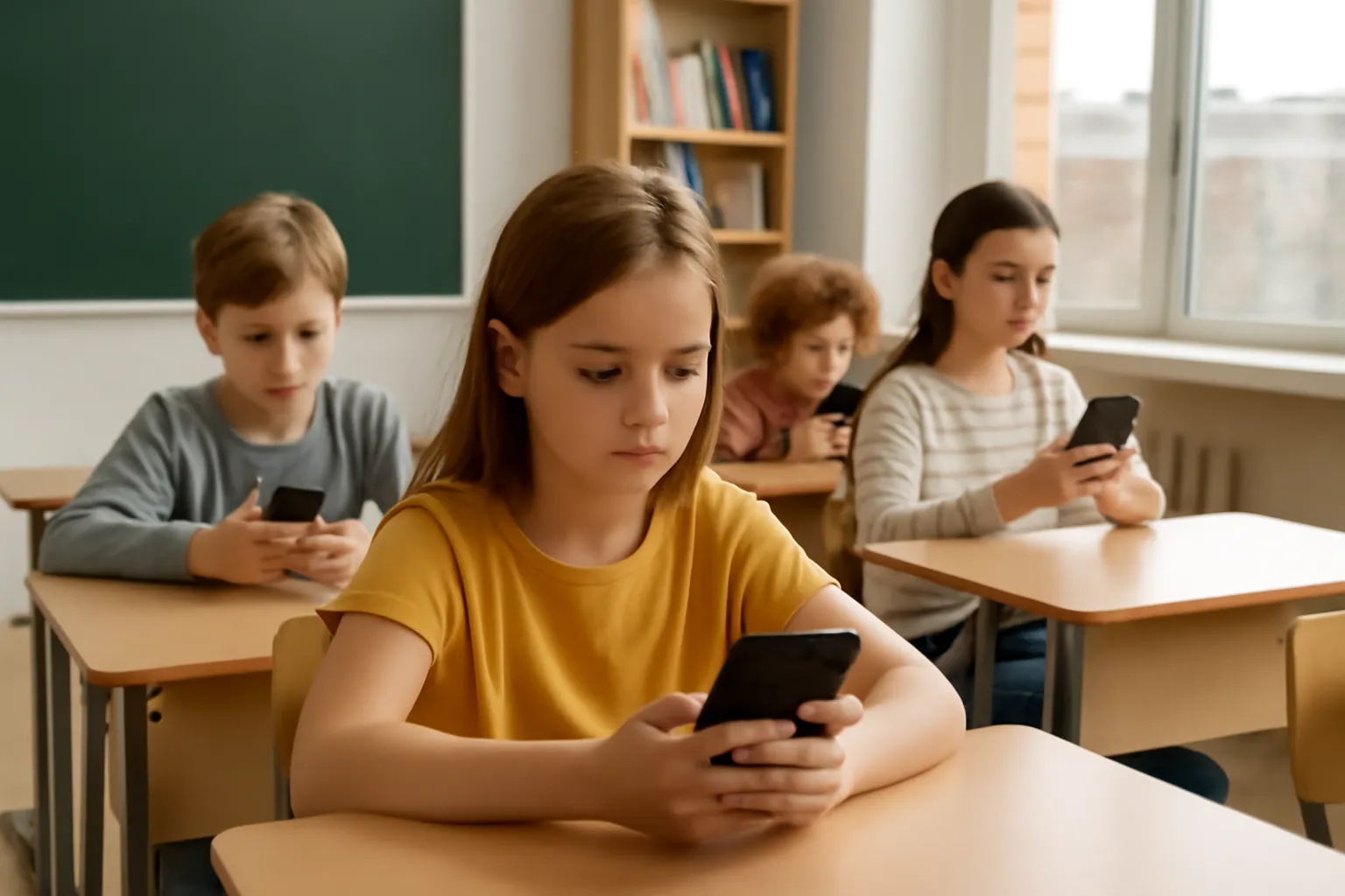 Elementary school mobile phone usage time