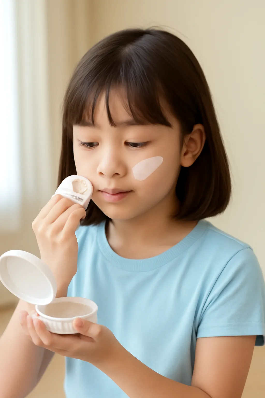 Elementary school student sun cream cushion