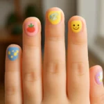 Elementary school nail sticker
