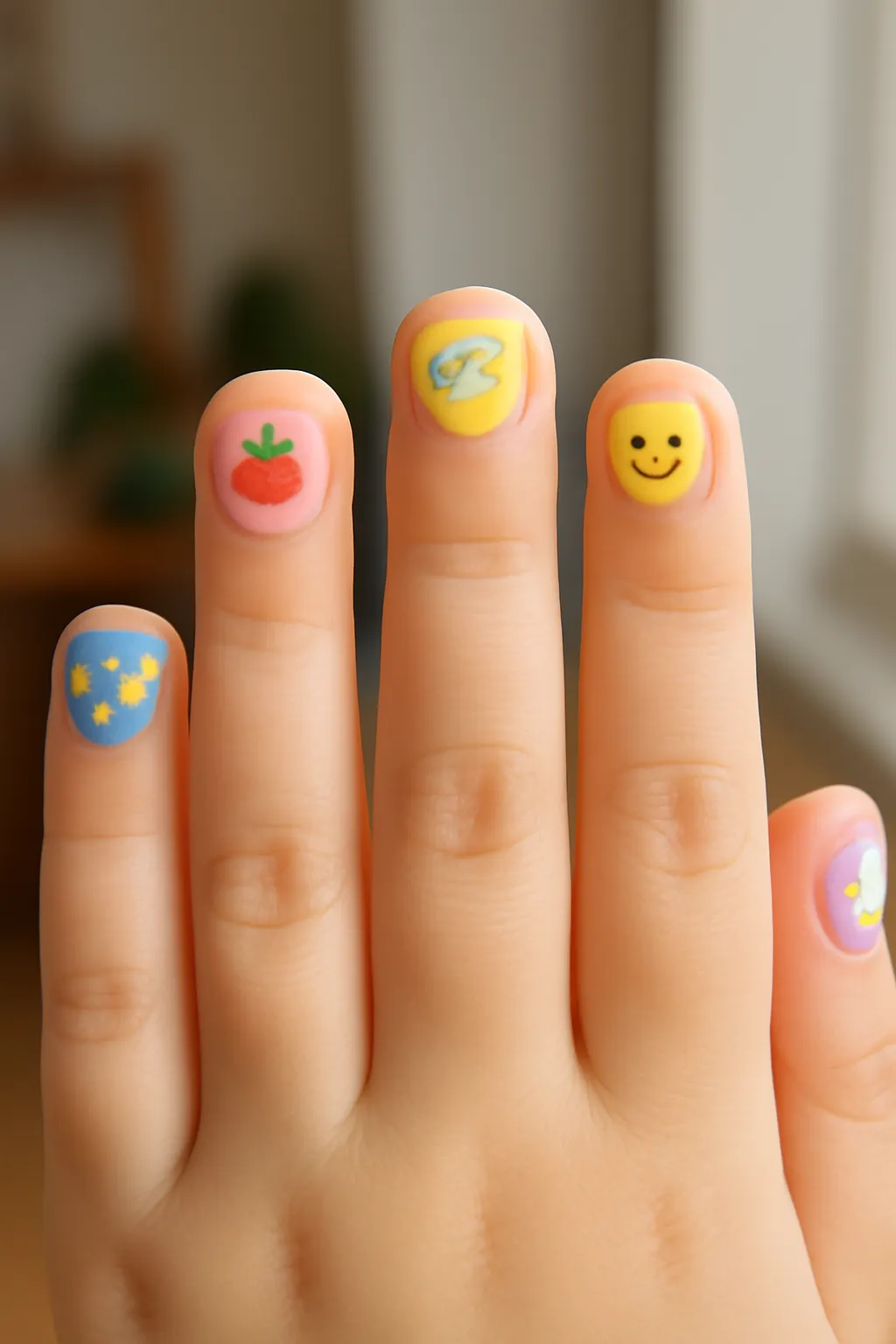Elementary school nail sticker