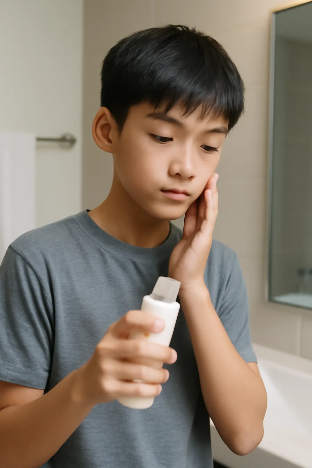 Middle school student lotion