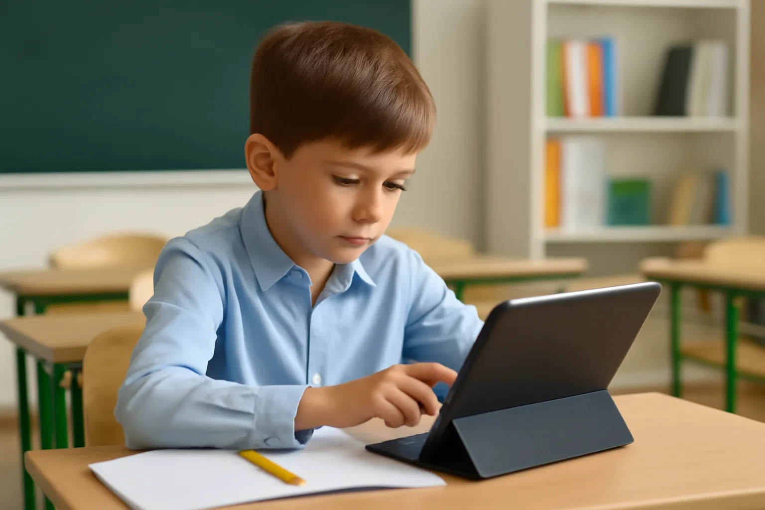 Elementary school laptop pad