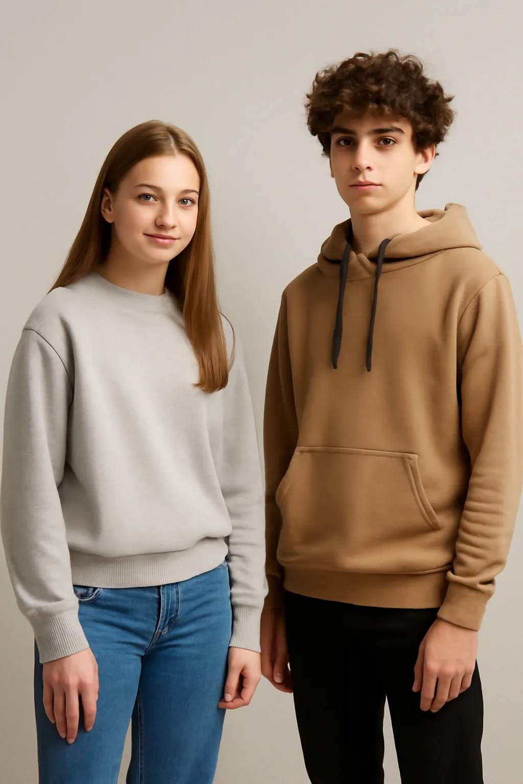 Middle school student clothes brand