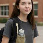 Middle school student water bottle pouch