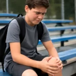 Middle school student knee pain