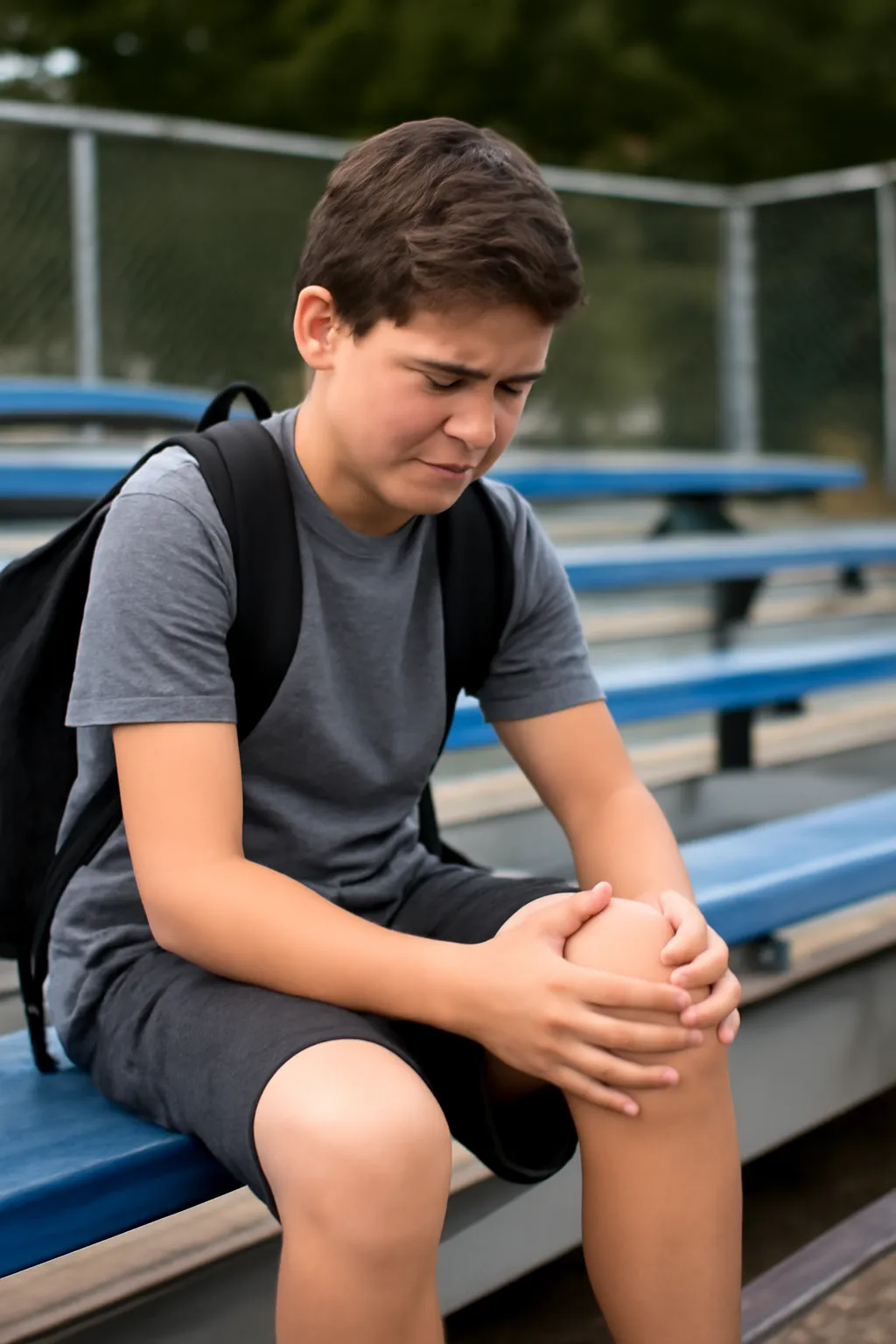 Middle school student knee pain