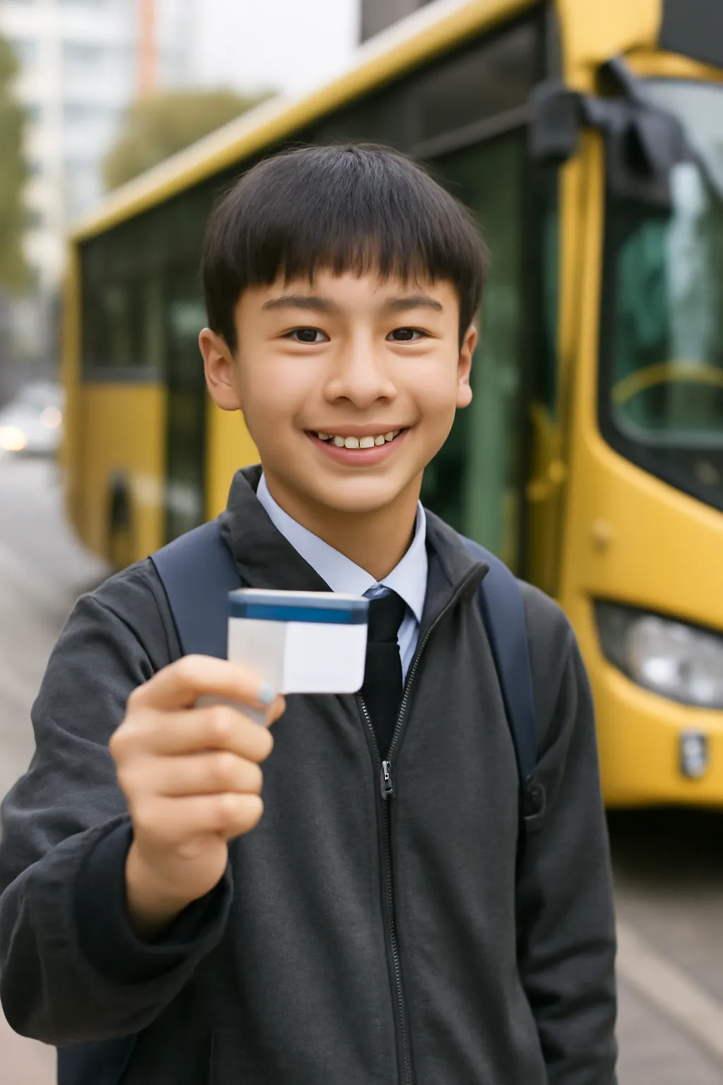 Middle school student bus card fee