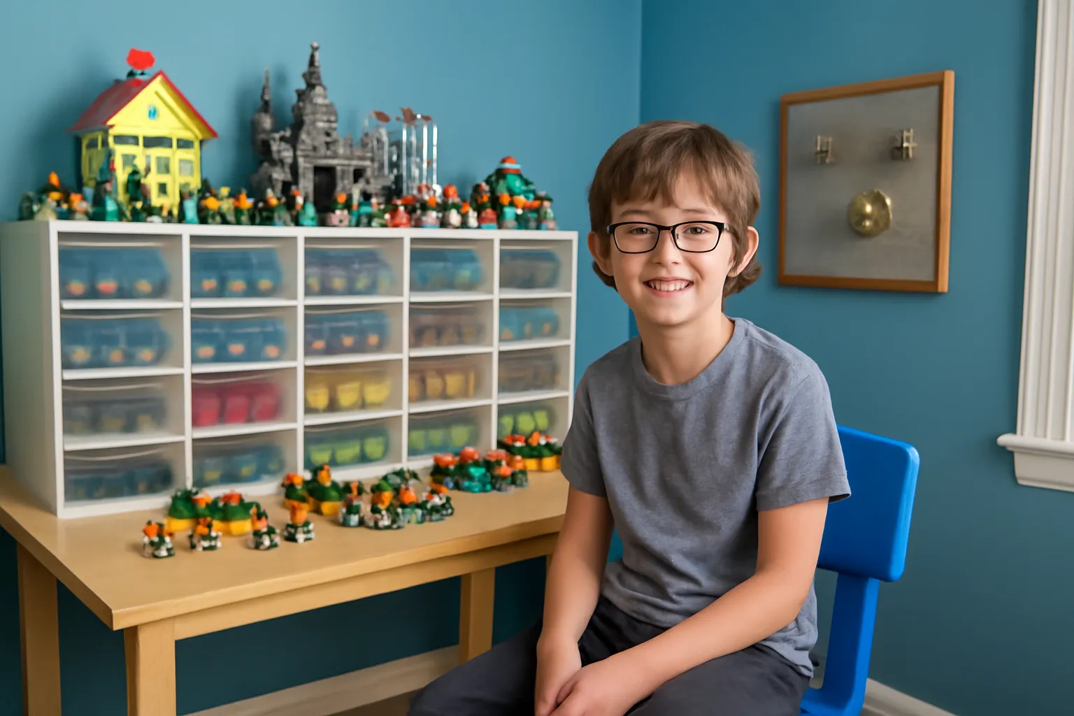 Elementary school student Lego room