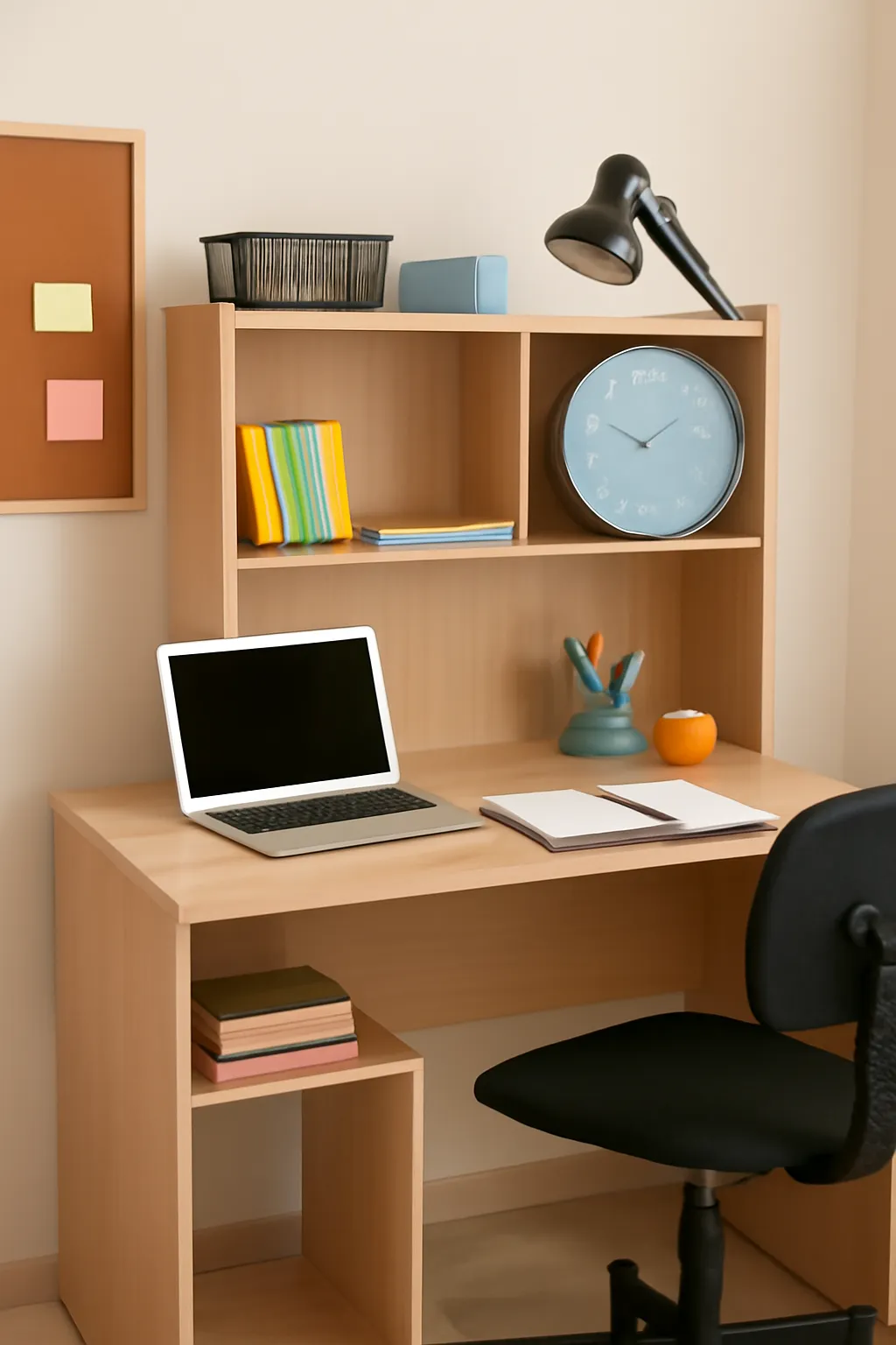 Middle school student study room desk