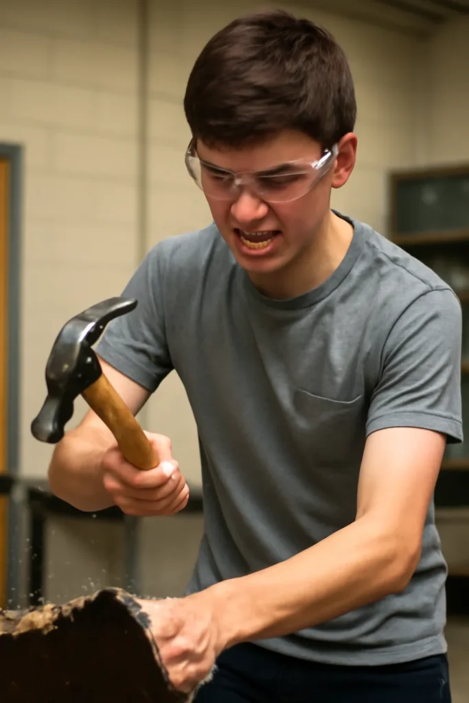 High school student hammer
