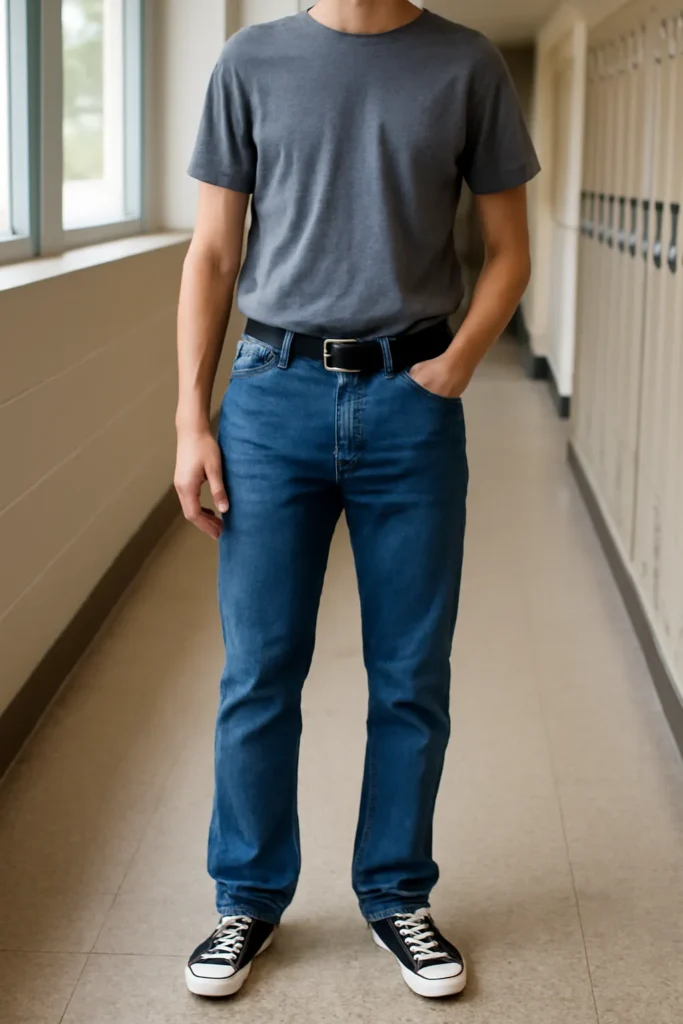 High school student pants