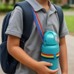 Elementary school water bottle strap