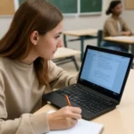 High school student notebook support