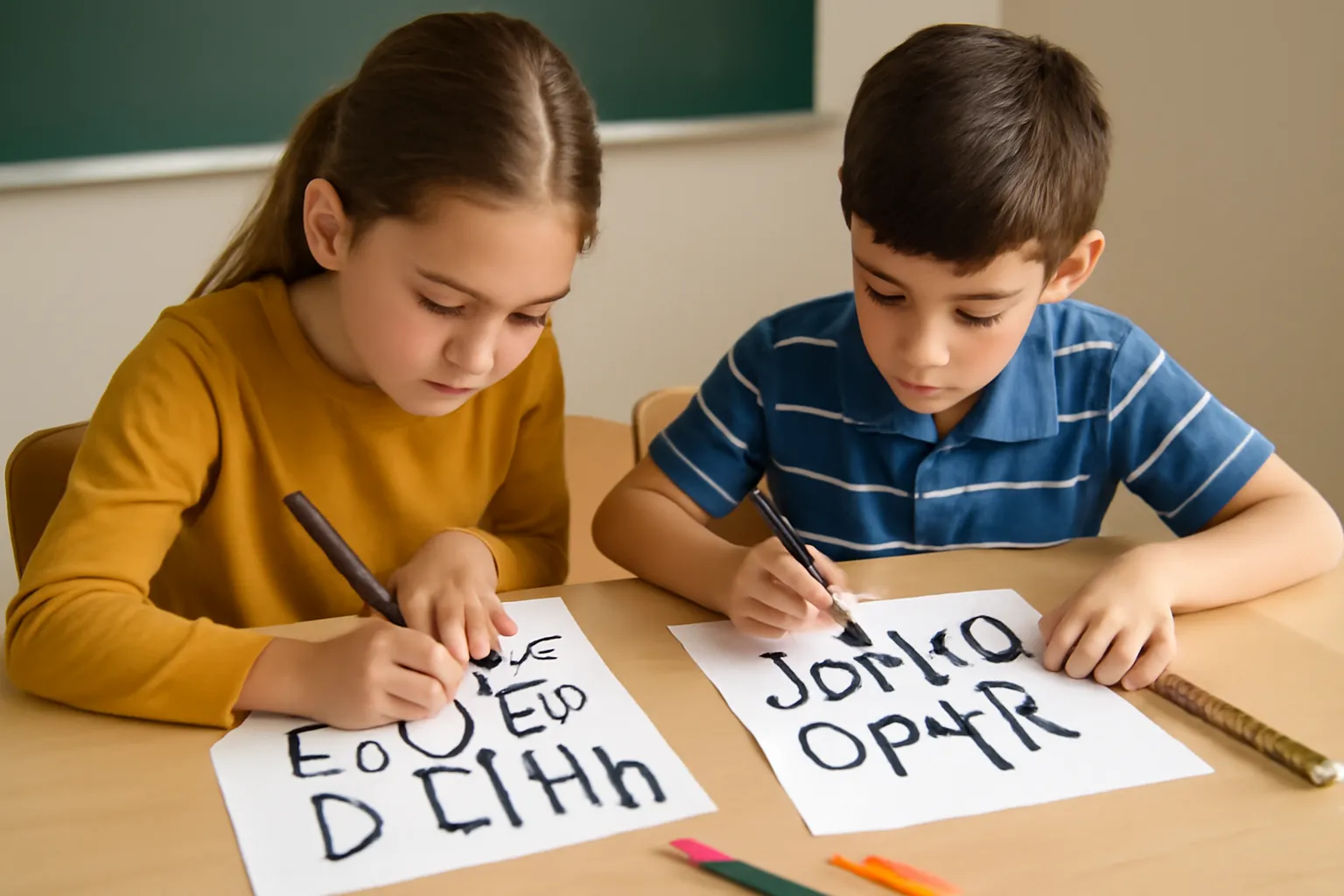 Making elementary school students, making fonts 2