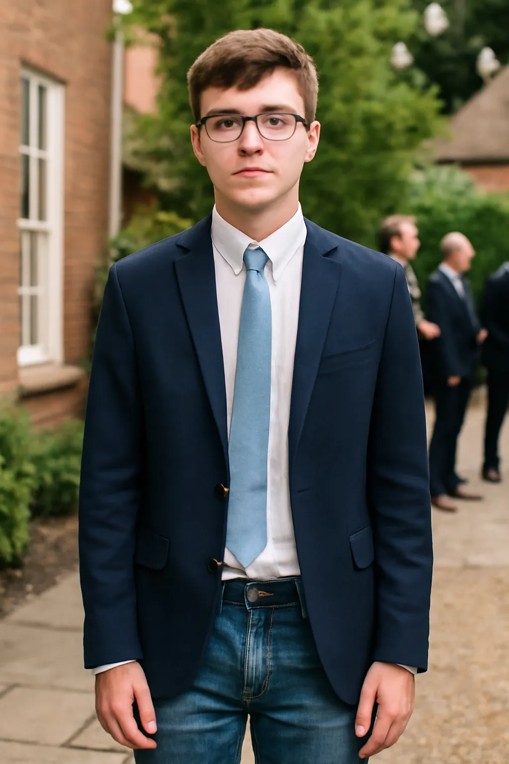 High school student guest look jeans
