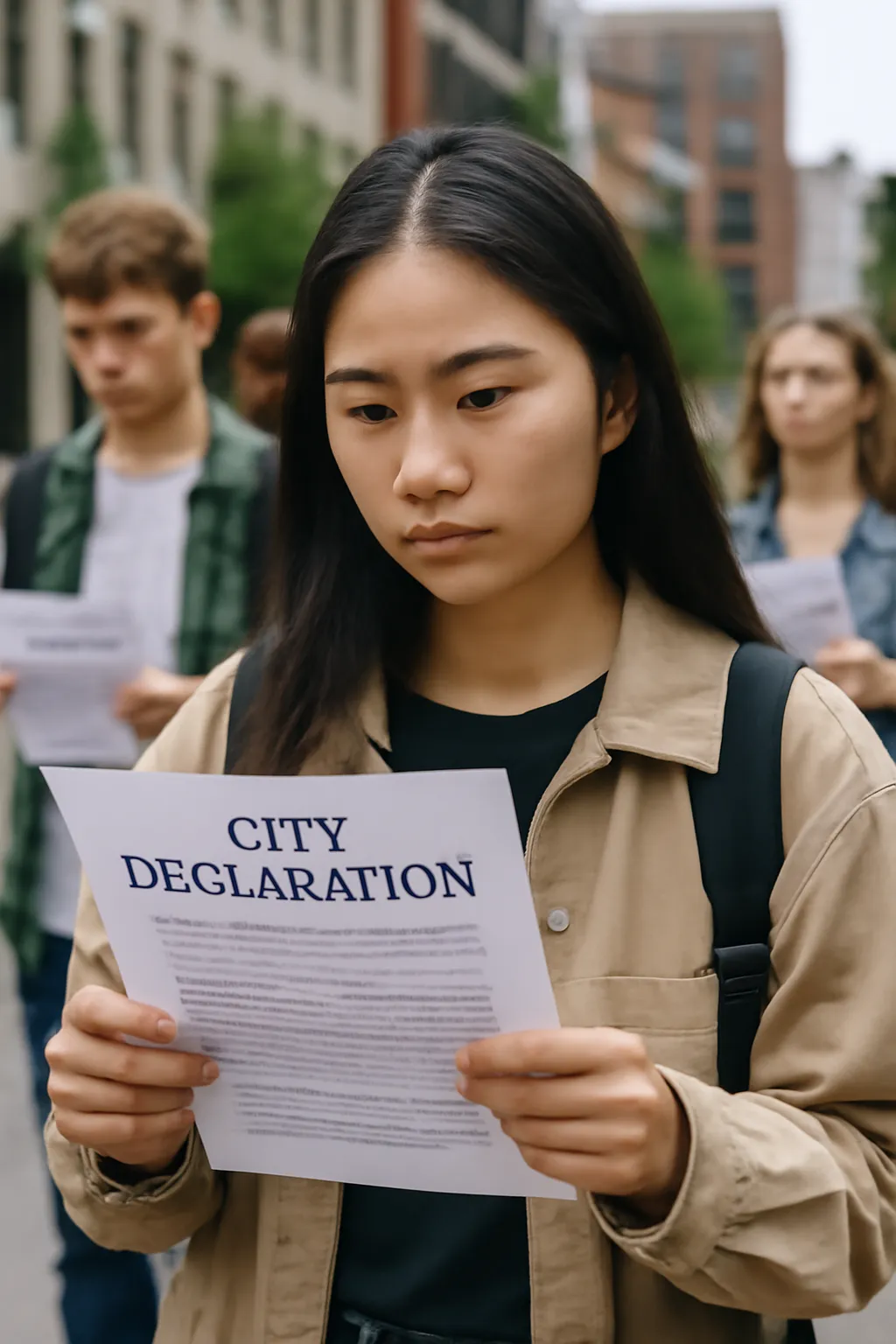 College student city declaration