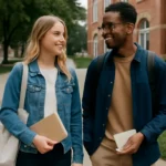 College student meeting clothes