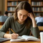 College Student exam period October