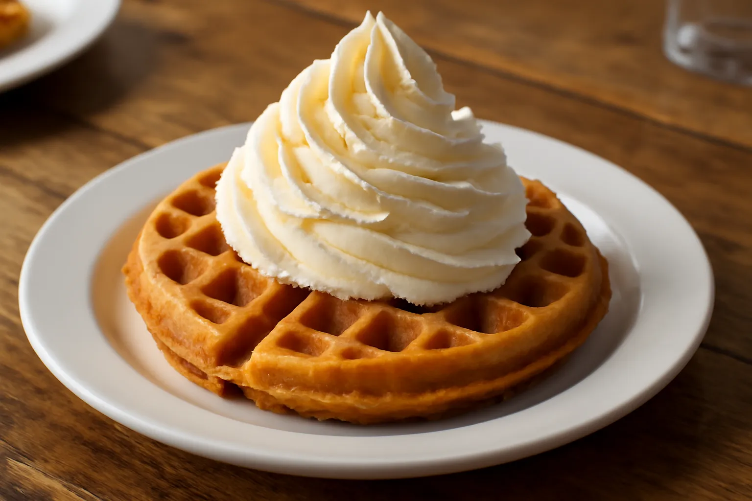 Add waffle university fresh cream