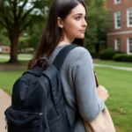 College student bag backpack shoulder bag