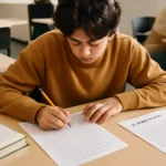 High school student midterm exams