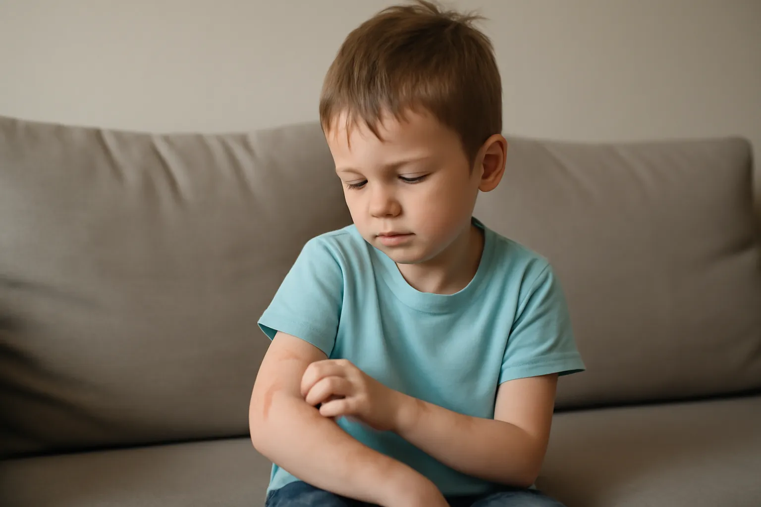 Elementary school student chickenpox
