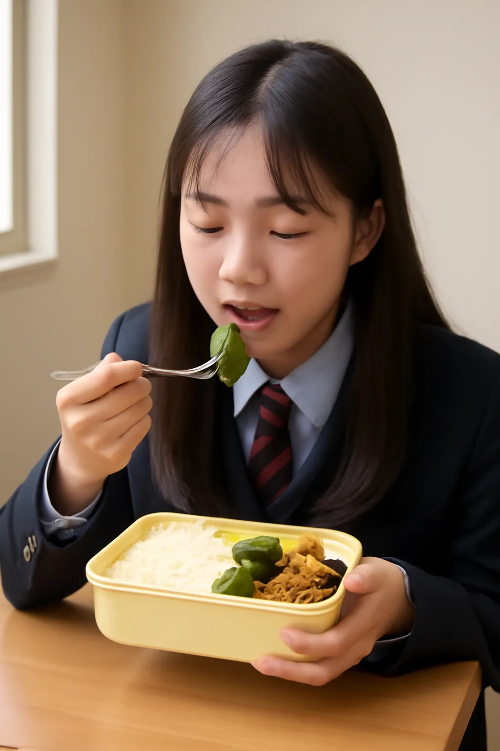 High school student lunch box diet