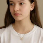 High school student necklace 14K