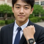 High school student clock cassio
