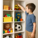 Elementary school student toy storage