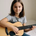 Elementary school student guitar size